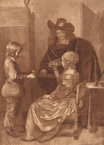 Cavalier and Lady with a Page by Cornelis Brouwer