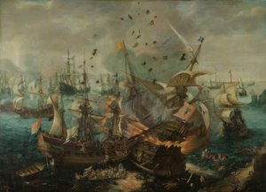 The Explosion of the Spanish Admiral