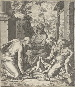 Holy Family with Anna and John the Baptist as a Child