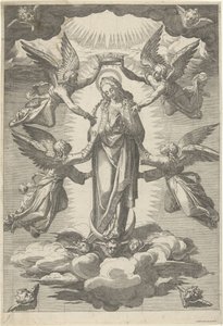 Ascension and Coronation of Mary by Cornelis Cort