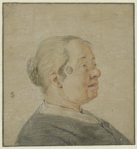 Bust of a Woman, Profile Right by Cornelis Dusart