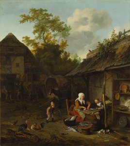 Fish Scraping by Cornelis Dusart