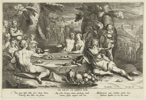 Sinful Life in the Days of Noah (Sic erat in diebus Noe) by Cornelis Galle (I)