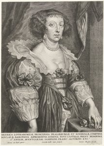 Portrait of Henriette of Lorraine by Cornelis Galle (II)
