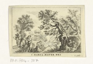 Rest on the Flight into Egypt by Cornelis Galle (II)