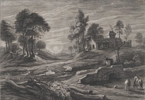 Landscape with Draw-Well, 1638-60 by Cornelis Galle I
