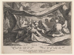 Musical Party in the Open Air by Cornelis Galle I