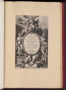 Title Page for Leonard Lessius, De Ivstitia et Ivre by Cornelis Galle I after Sir Peter Paul Rubens