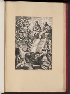 Title Page for Ludovicus Blosius, Opera by Cornelis Galle I after Sir Peter Paul Rubens