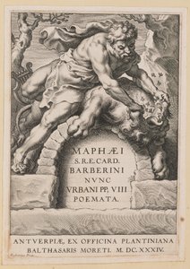 Title Page for Maffeo Barbarini, Poemata by Cornelis Galle I after Sir Peter Paul Rubens