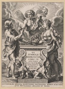 Title Page for Silvester Pietrasanta, De Symbolis Heroicis by Cornelis Galle I after Sir Peter Paul Rubens