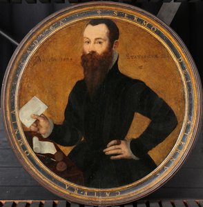 Portrait of Adam Wachendorff, with a Putto Blowing Bubbles (detail)