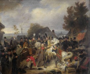 The Prince of Orange Changing His Wounded Horse at Boutersem