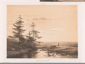 Landscape with Sunset by Cornelis Lieste