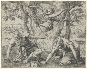 Offering of Manoah by Cornelis Massijs