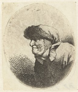 Bust of an Old Woman, in Profile