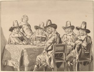 Directors of the Orphan Asylum of Haarlem by Cornelis Ploos van Amstel