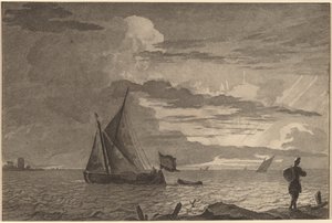 Fisherman with Pack over His Shoulder by Cornelis Ploos van Amstel