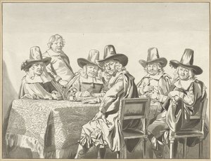 Regents of the Orphanage in Haarlem by Cornelis Ploos van Amstel