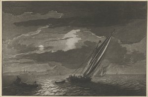 Seascape with Full Moon