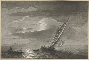 Seascape with Full Moon