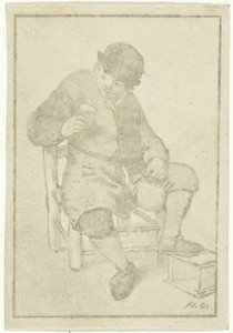 Seated Farmer with Jug