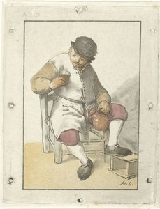 Seated Farmer with Jug