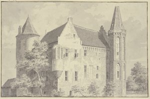Croy Castle in the Village of Aarle-Rixtel by Cornelis Pronk