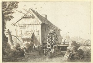 Watermill by Cornelis Saftleven (attributed to)
