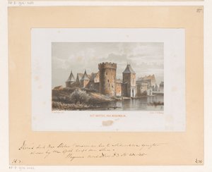 Castle of Medemblik by Cornelis Springer
