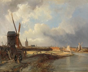 View of The Hague from the Delftse Vaart in the Seventeenth Century