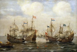 A clash between the Spanish and the Dutch, around 1630