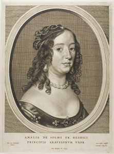 Amalia van Solms, wife of Frederick Henry, from Nine Portraits
