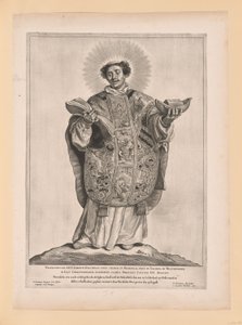 Saint Lebuin, from Saints of the North and South Netherlands by Cornelis Visscher