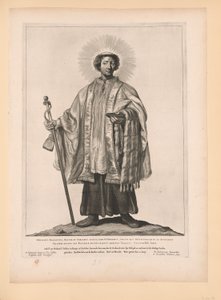 Saint Odulf, from Saints of the North and South Netherlands by Cornelis Visscher