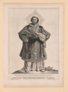 Saint Werenfridus, from Saints of the North and South Netherlands by Cornelis Visscher