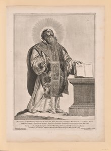 Saint Wulfram, from Saints of the North and South Netherlands by Cornelis Visscher