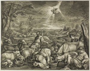The Departure of Abraham for Sichem, from Cabinet Reynst by Cornelis Visscher