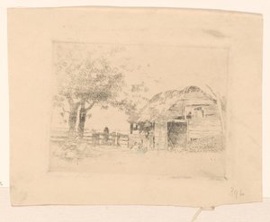 Old Barn with Thatched Roof