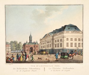 View of Amsterdam No.20. The Dutch Theatre and the Leiden Gate