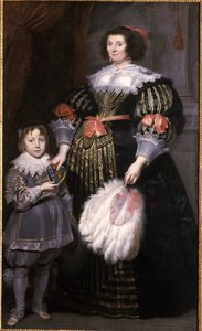 Madame Charlotte Butkens-Smit van Cruyninghen and her son Johannes-Amatus by Cornelis de Vos