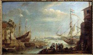 Sea port in the 17th century
