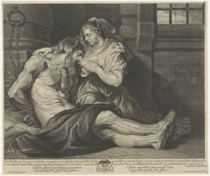 Cimon and Pero (Caritas Romana) by Cornelis van Caukercken