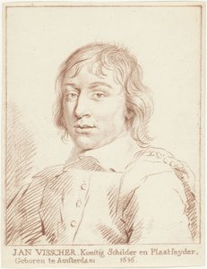Portrait of Jan de Visscher by Cornelis van Noorde