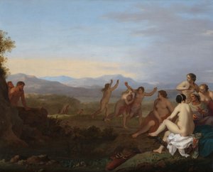 Satyrs Spying on Nymphs by Cornelis van Poelenburch