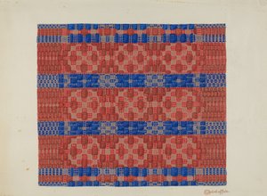 Coverlet (Reverse Side) by Cornelius Christoffels