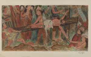 Stations of the Cross No. 11. Jesus is Nailed to the Cross by Cornelius Christoffels