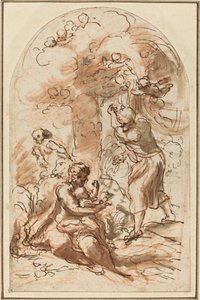 Study for the Madonna della Scodella by Correggio