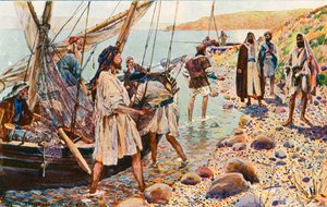 The Calling of Four Disciples by Corwin Knapp Linson