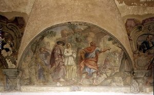 St. Dominic Converting a Heretic (lunette)
